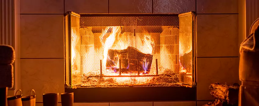 Mendota Hearth Landscape Fireplace Installation in Rose Hill, Virginia
